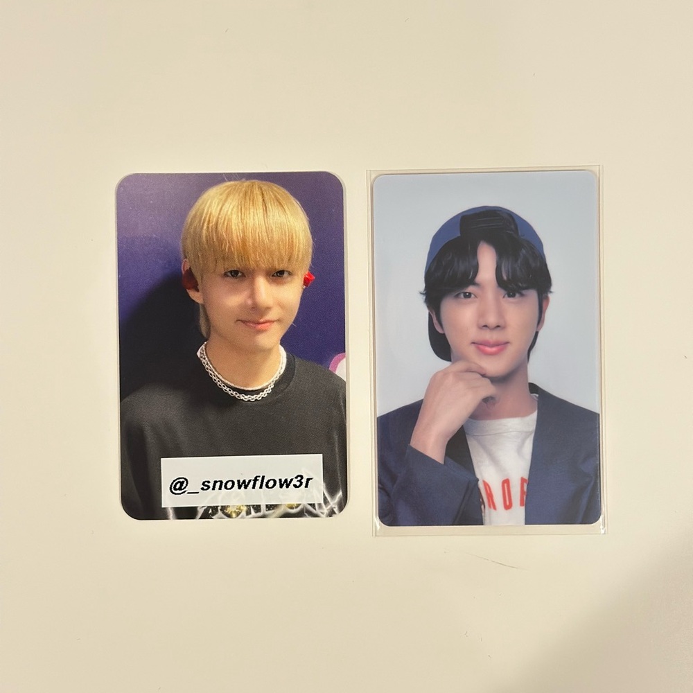 BTS PERMISSION TO DANCE ON STAGE LUCKY DRAW JIN PVC PHOTOCARD